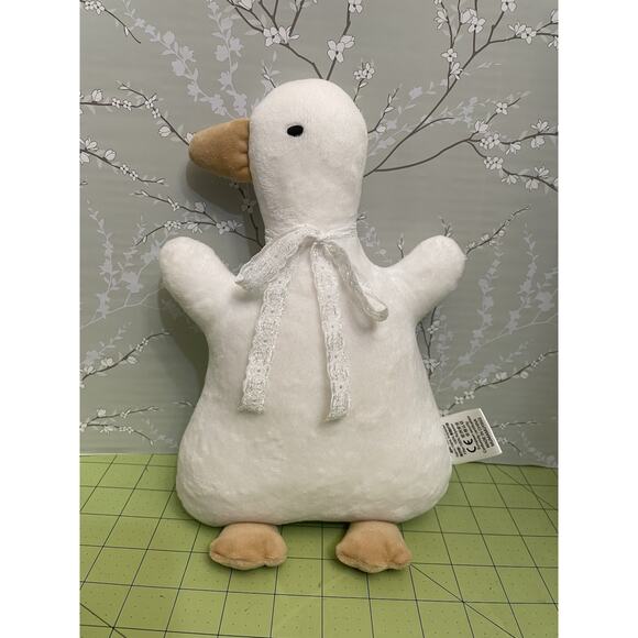 White Duck Goose Plush Head Pillow Stuffed Animal Soft Doll - Picture 1 of 6
